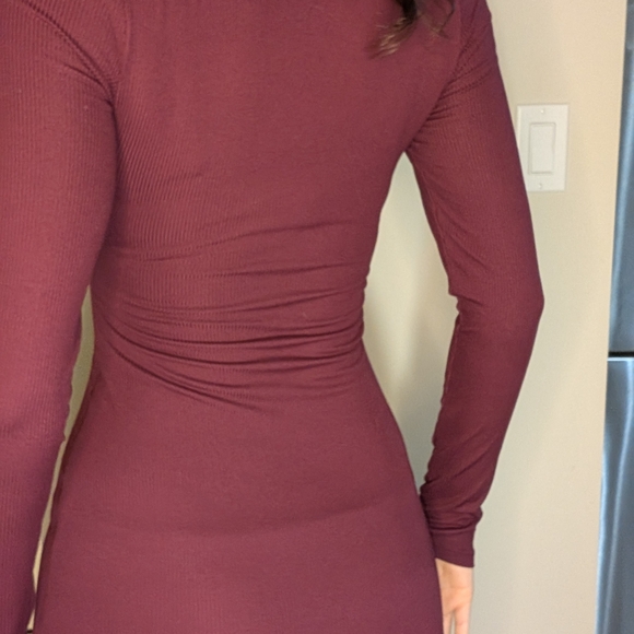 Fashion Nova Burgundy Mini Dress - Picture 5 of 5